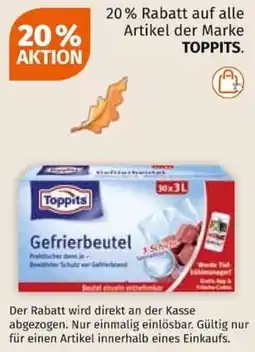 Müller Toppits Gefrierbeutel Angebot