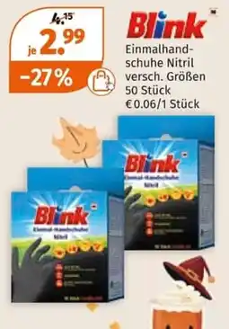 Müller Blink Einmalhandschuhe Nitril Angebot