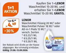 Müller LENOR Waschmittel Angebot