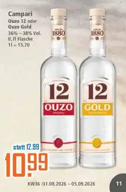 Klaas und Kock Campari Ouzo 12 oder Ouzo Gold Angebot