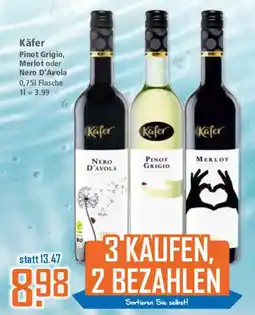 Klaas und Kock Käfer Pinot Grigio, Merlot oder Nero D'Avola Angebot