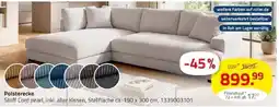 ROLLER Polsterecke Stoff Cord pearl Angebot