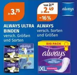 Müller ALWAYS ULTRA BINDEN Angebot