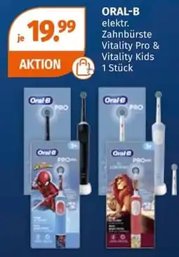 Müller ORAL-B elektr. Zahnbürste Vitality Pro & Vitality Kids Angebot