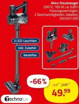 ROLLER Akku-Staubsauger Technolux Angebot