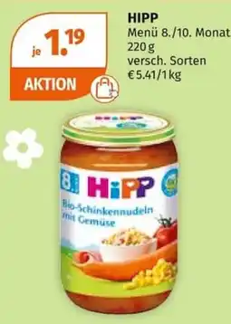 Müller HiPP Bio-Schinkennudeln mit Gemüse Angebot