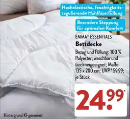 Aldi Süd EMMA® ESSENTIALS Bettdecke Angebot