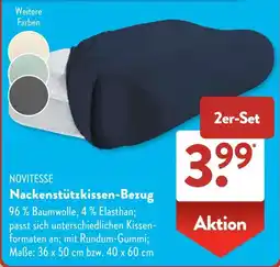 Aldi Süd NOVITESSE Nackenstützkissen-Bezug Angebot