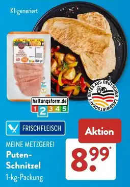 Aldi Süd MEINE METZGEREI Puten-Schnitzel Angebot