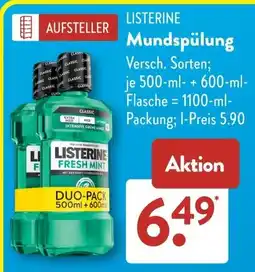 Aldi Süd LISTERINE Mundspülung Angebot