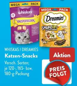 Aldi Süd WHISKAS / DREAMIES Katzen-Snacks Angebot