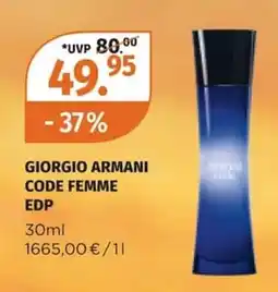 Müller GIORGIO ARMANI CODE FEMME EDP Angebot
