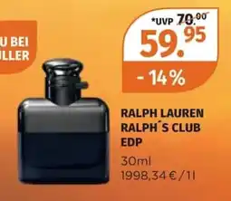 Müller RALPH LAUREN RALPH'S CLUB EDP Angebot