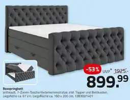 ROLLER Boxspringbett anthrazit Angebot
