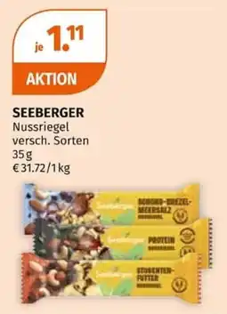 Müller SEEBERGER Nussriegel Angebot
