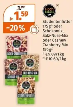 Müller Hoch Genuss Studentenfutter Angebot