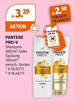Müller PANTENE PRO-V Shampoo oder Spülung Angebot