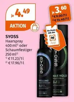 Müller SYOSS Haarspray Angebot