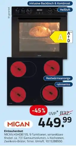 ROLLER MICAN Einbauherdset Angebot