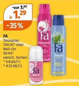 Müller Fa Deospray Angebot