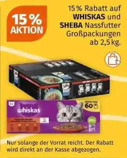 Müller Whiskas und sheba nassfutter Angebot