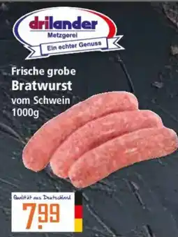 Klaas und Kock drilander Frische grobe Bratwurst vom Schwein Angebot