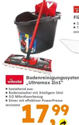 Globus Baumarkt vileda Bodenreinigungssystem „Ultramax 2in1“ Angebot