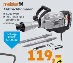 Globus Baumarkt meister Abbruchhammer Angebot