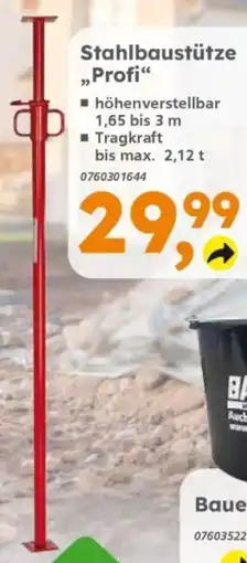 Globus Baumarkt Stahlbaustütze "Profi" Angebot
