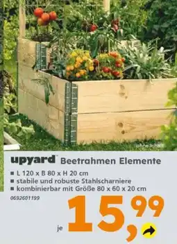 Globus Baumarkt upyard Beetrahmen Elemente Angebot