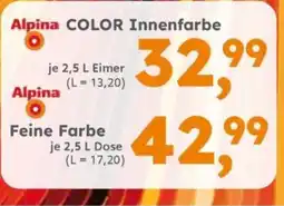 Globus Baumarkt Alpina COLOR Innenfarbe Angebot