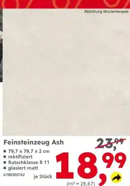 Globus Baumarkt Feinsteinzeug Ash Angebot