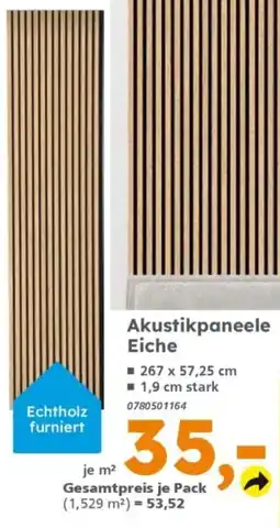 Globus Baumarkt Akustikpaneele Eiche Angebot