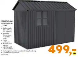 Globus Baumarkt Gerätehaus Aluminium Angebot