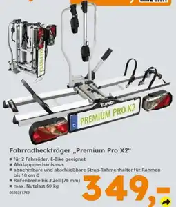 Globus Baumarkt EUFAD Fahrradheckträger Premium Pro X2 Angebot