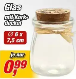 Posten Börse Glas mit Kork-deckel Angebot