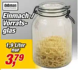 Posten Börse dobman Einmach-/Vorratsglas Angebot