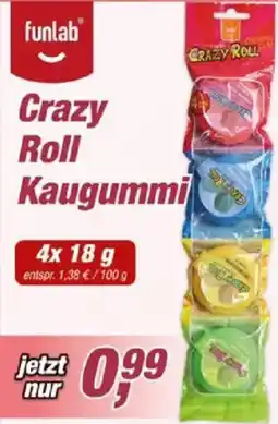 Posten Börse funlab Crazy Roll Kaugummi Angebot