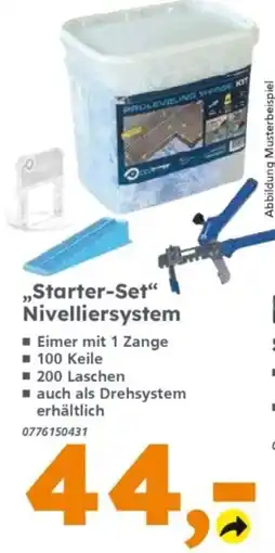 Globus Baumarkt Starter-Set Nivelliersystem Angebot