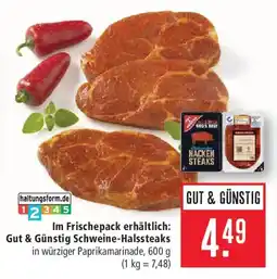 Marktkauf Gut & Günstig Schweine-Halssteaks Angebot