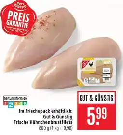 Marktkauf Gut & Günstig Frische Hähnchenbrustfilets Angebot