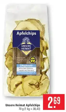 Marktkauf Unsere Heimat Apfelchips Angebot