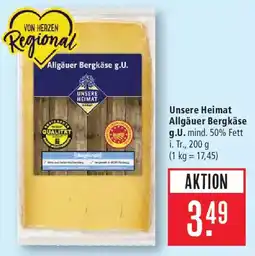 Marktkauf Unsere heimat allgäuer bergkäse Angebot