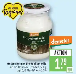 Marktkauf Unsere Heimat Bio-Joghurt mild Angebot