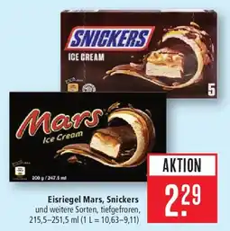 Marktkauf Eisriegel Mars, Snickers Angebot