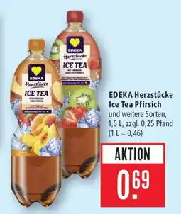 Marktkauf EDEKA Herzstücke Ice Tea Pfirsich Angebot
