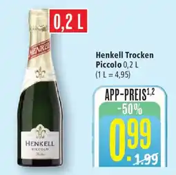 Marktkauf Henkell Trocken Piccolo Angebot