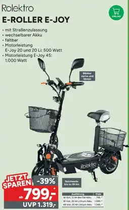 Marktkauf Rolektro E-ROLLER E-JOY Angebot