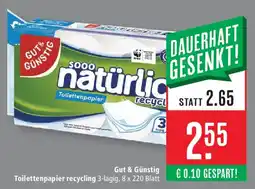 Marktkauf GUT & GÜNSTIG Toilettenpapier recycling Angebot