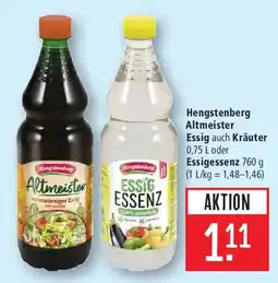 Marktkauf Hengstenberg Altmeister Essig Angebot